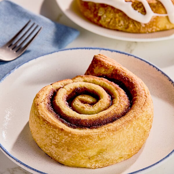 Pillsbury Plus Frozen Jumbo Cinnamon Roll Dough 6.5 oz. - 60/Case