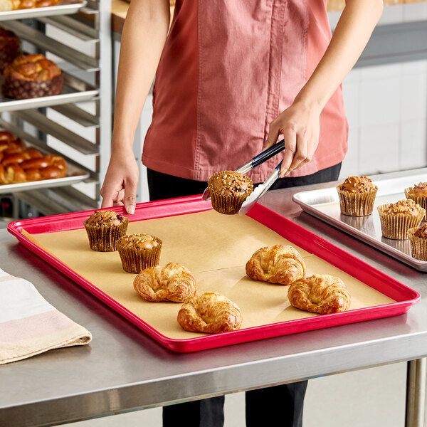 MFG Tray 18" x 26" Red Fiberglass Market Display Tray 332008 1201