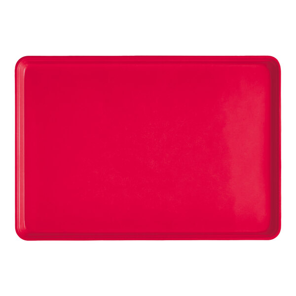 MFG Tray 18" x 26" Red Fiberglass Market Display Tray 332008-5303