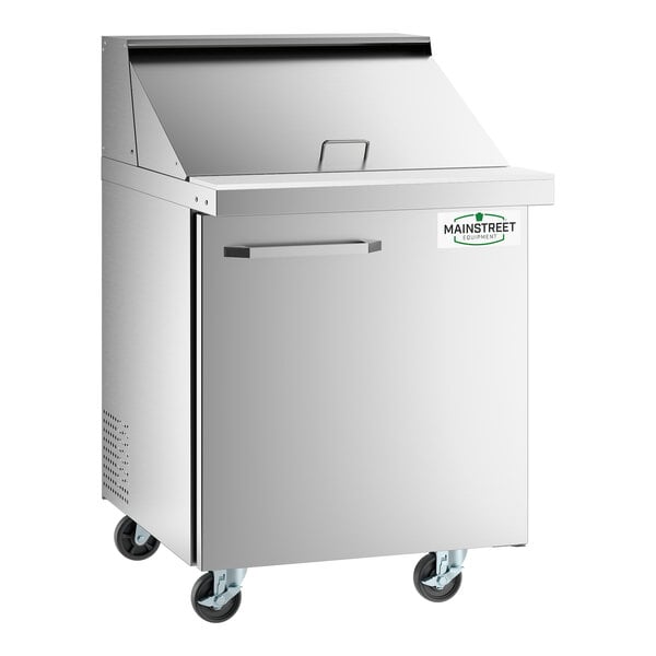 MainStreet Equipment 27" Mega Top 1 Door Refrigerated Sandwich Prep Table