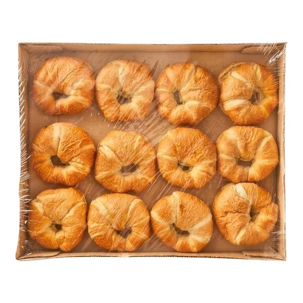 A white box of croissant slices.