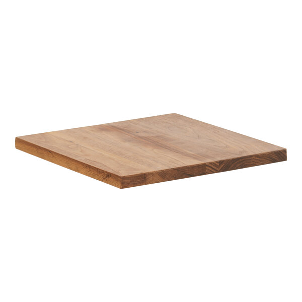 A Cal-Mil walnut wood square serving board.