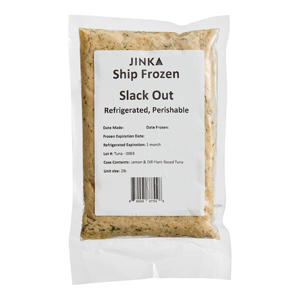 Jinka Plant-Based Vegan Lemon and Dill Tuna 2 lb. - 4/Case