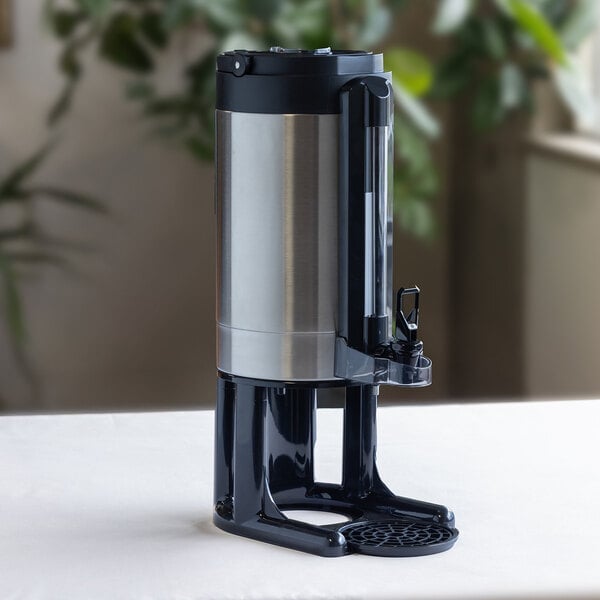 Service Ideas Universal GIU2GV3 2 Gallon Brushed Stainless Steel Thermal Coffee Server with Stand