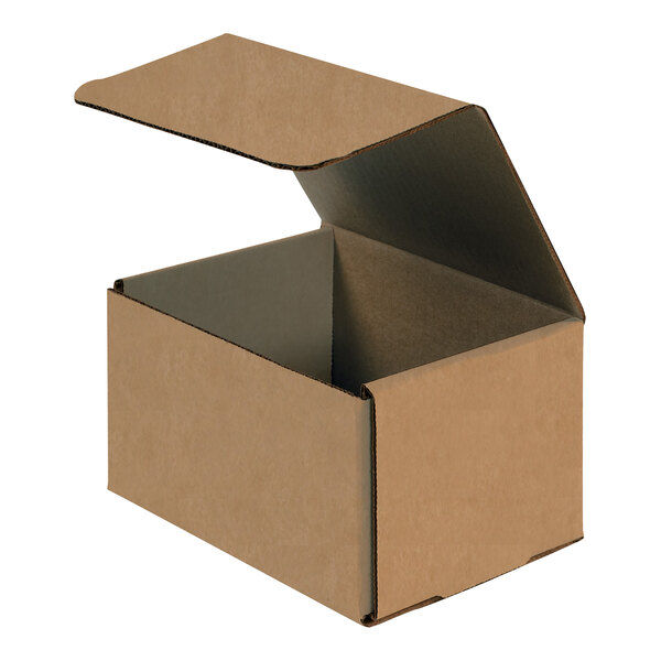Lavex 7" x 5" x 4" Kraft Tuck Top Corrugated Mailer - 50/Case