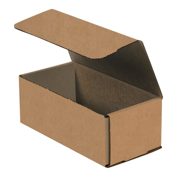 Lavex 7" x 5" x 3" Kraft Tuck Top Corrugated Mailer - 50/Case