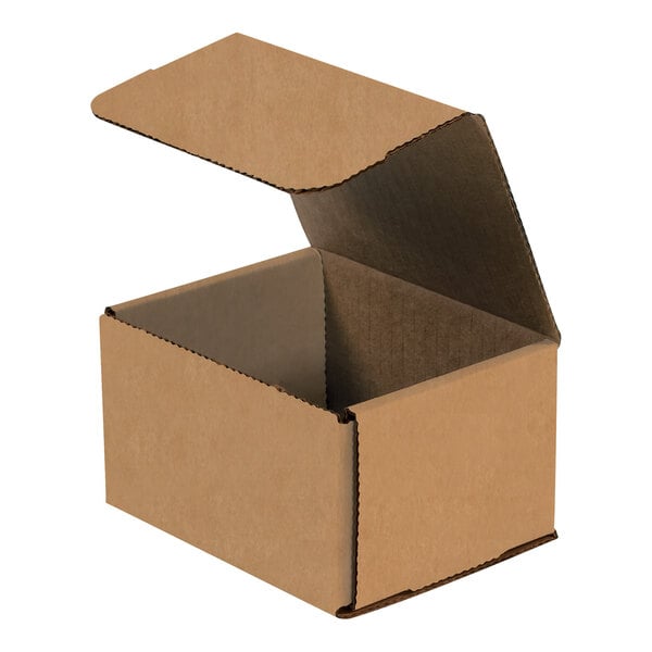 Lavex 5" x 4" x 3" Kraft Tuck Top Corrugated Mailer - 50/Case
