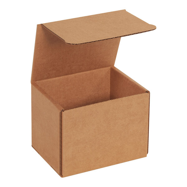 Lavex 5" x 4" x 4" Kraft Tuck Top Corrugated Mailer - 50/Case
