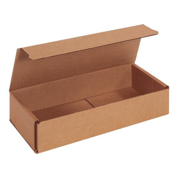 Lavex 10" x 4" x 2" Kraft Tuck Top Corrugated Mailer - 50/Case