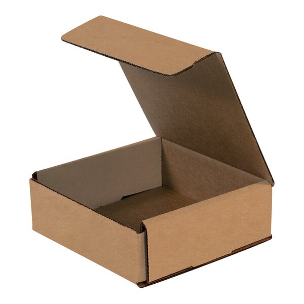 Lavex 6" x 6" x 2" Kraft Tuck Top Corrugated Mailer - 50/Case