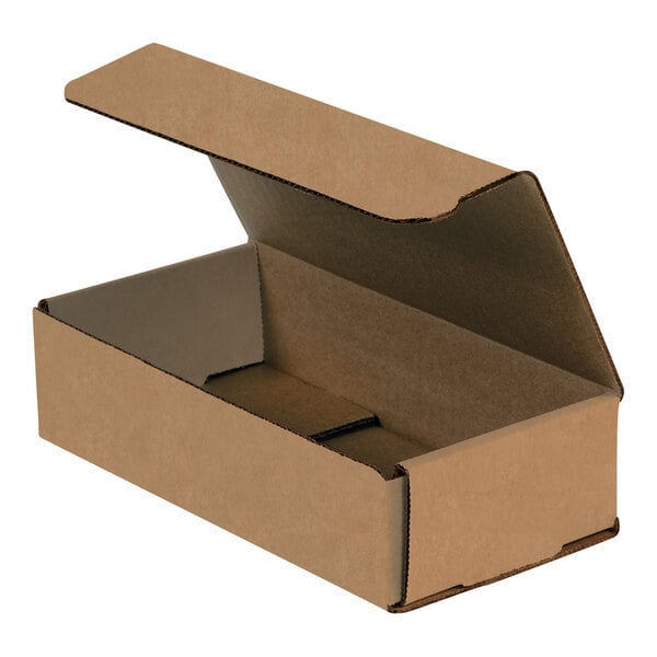 Lavex 8" x 4" x 2" Kraft Tuck Top Corrugated Mailer - 50/Case
