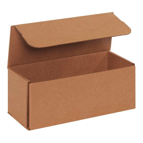 Lavex 10" x 4" x 4" Kraft Tuck Top Corrugated Mailer - 50/Case