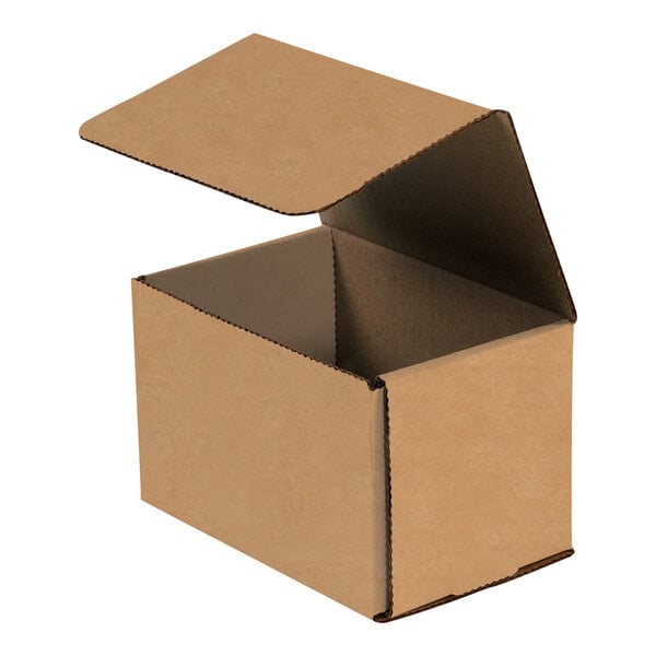 Lavex 6" x 5" x 5" Kraft Tuck Top Corrugated Mailer - 50/Case