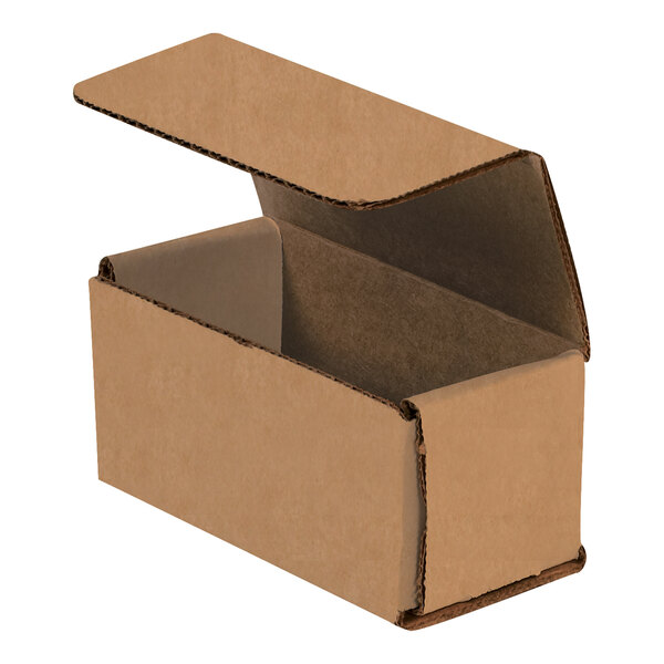 Lavex 4" x 2" x 2" Kraft Tuck Top Corrugated Mailer - 50/Case