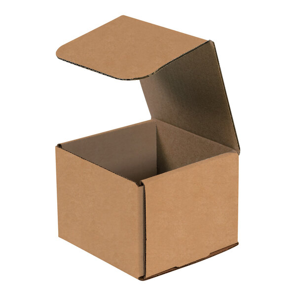 Lavex 5" x 5" x 4" Kraft Tuck Top Corrugated Mailer - 50/Case