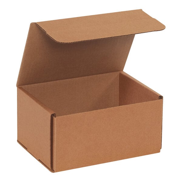Lavex 8" x 6" x 4" Kraft Tuck Top Corrugated Mailer - 50/Case