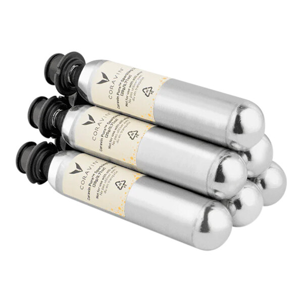 Coravin Pure™ 412030 CO2 Capsule for Coravin Sparkling® Sparkling Wine Preservation Systems - 6/Pack