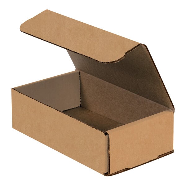 Lavex 7" x 4" x 2" Kraft Tuck Top Corrugated Mailer - 50/Case