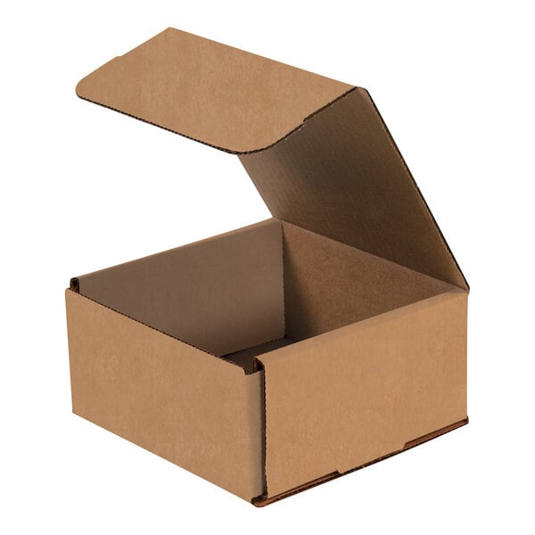 Lavex 6" x 6" x 3" Kraft Tuck Top Corrugated Mailer - 50/Case