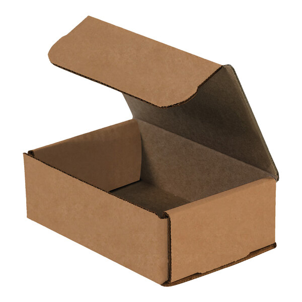 Lavex 6" x 4" x 2" Kraft Tuck Top Corrugated Mailer - 50/Case