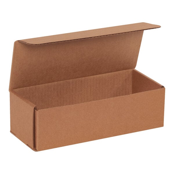 Lavex 10" x 4" x 3" Kraft Tuck Top Corrugated Mailer - 50/Case