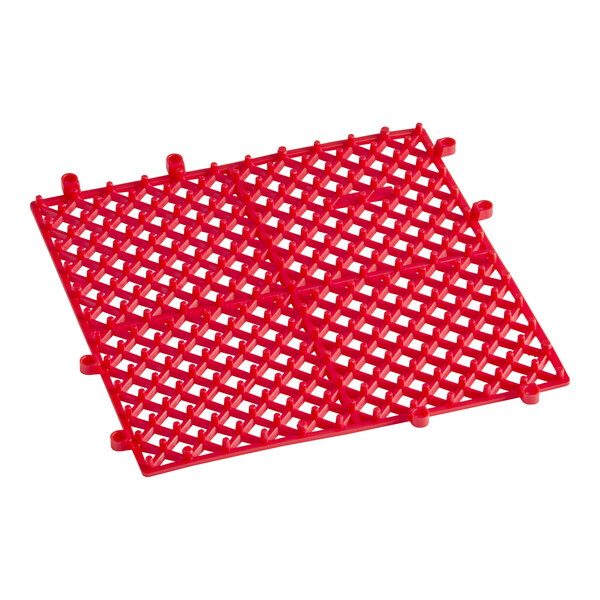 Choice 12" x 12" Red Interlocking Bar Mat