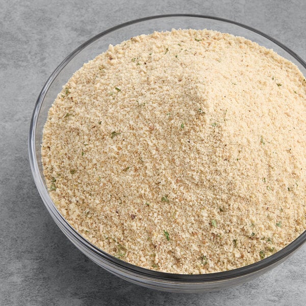 A bowl of Imperia Italian-Style seasoned bread crumbs.