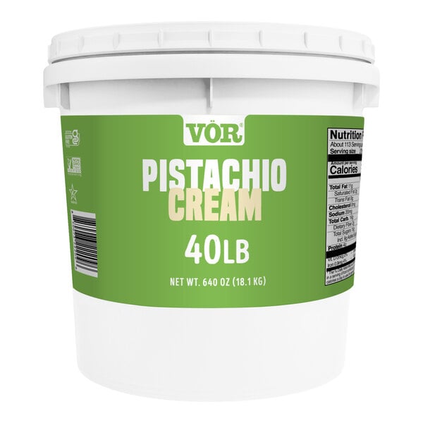 Vor Pistachio Cream Pail 40 lb.