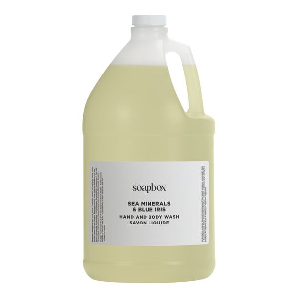 Soapbox 1 Gallon Sea Minerials and Blue Iris Hand and Body Wash - 4/Case