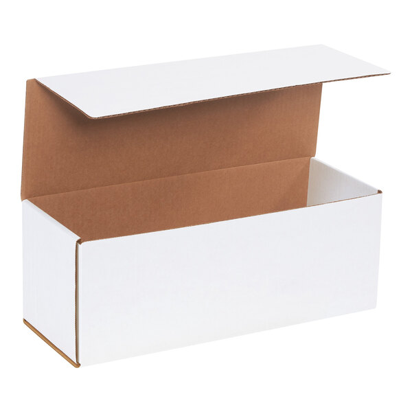 Lavex 16" x 6" x 6" White Tuck Top Corrugated Mailer - 50/Case