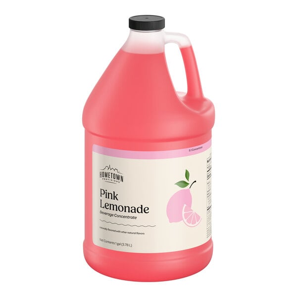 Hometown Provisions Pink Lemonade Beverage 5:1 Concentrate 1 Gallon - 4/Case
