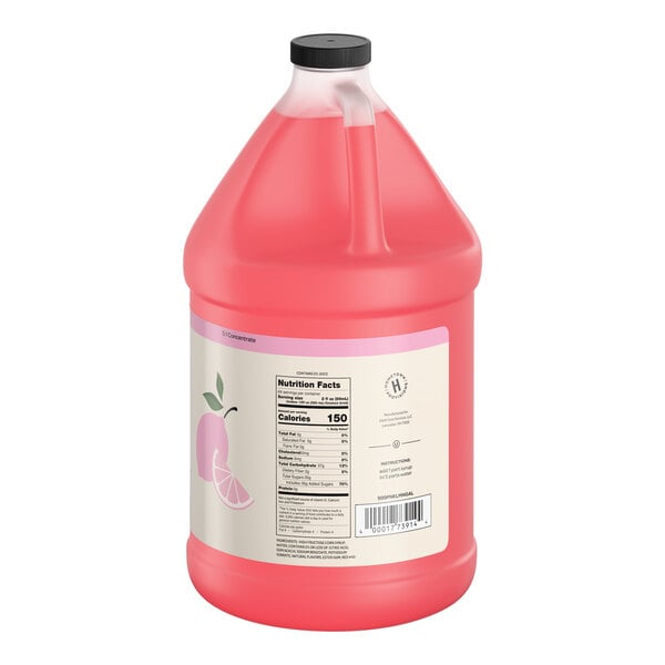 Hometown Provisions Pink Lemonade Beverage 5:1 Concentrate 1 Gallon - 4/Case