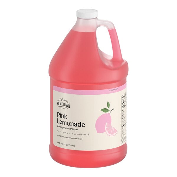Hometown Provisions Pink Lemonade Beverage 5:1 Concentrate 1 Gallon - 4/Case