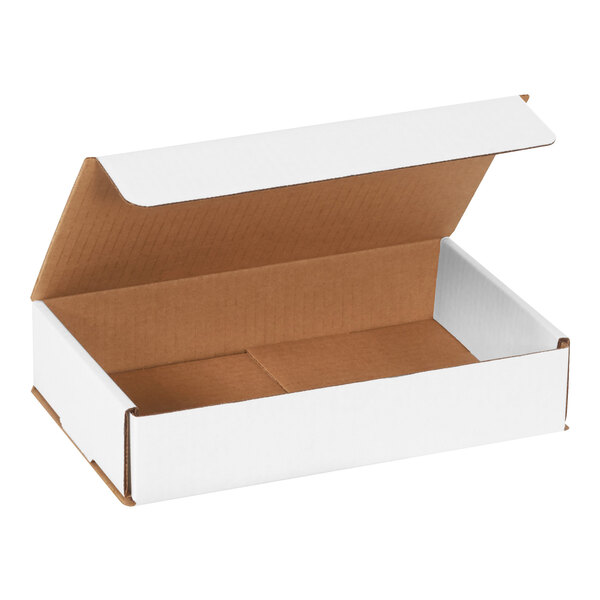 Lavex 10" x 6" x 2" White Tuck Top Corrugated Mailer - 50/Case