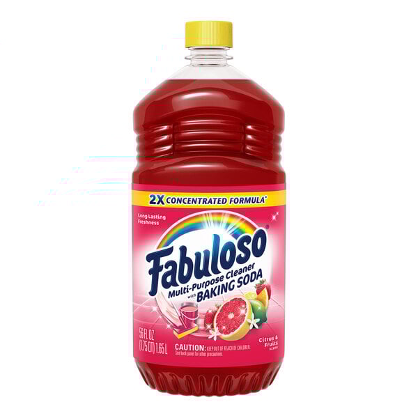 Fabuloso CPC153091 56 oz. Concentrated Formula Citrus and Fruits Scent Multi-Purpose Cleaner with Baking Soda - 4/Case