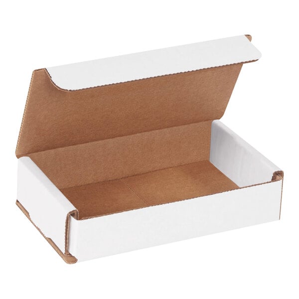 Lavex 5" x 3" x 1" White Tuck Top Corrugated Mailer - 50/Case