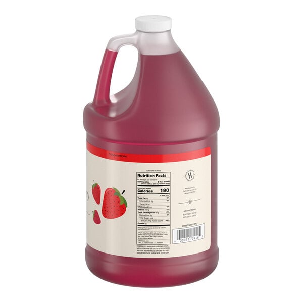 Hometown Provisions Strawberry Beverage 5:1 Concentrate 1 Gallon - 4/Case