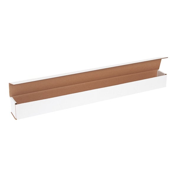 Lavex 24" x 2" x 2" White Tuck Top Corrugated Mailer - 50/Case