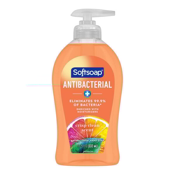 Softsoap CPC44571 11.25 oz. Crisp Clean Scent Antibacterial Liquid Hand Soap - 6/Case