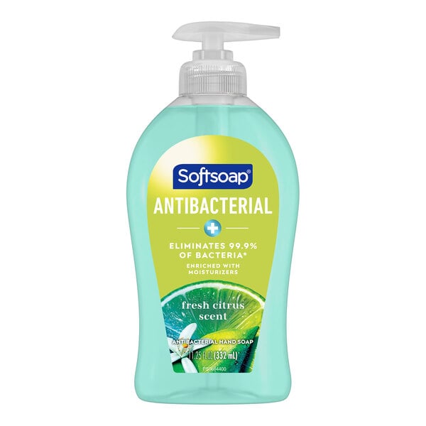 Softsoap CPC44572 11.25 oz. Fresh Citrus Scent Antibacterial Liquid Hand Soap - 6/Case