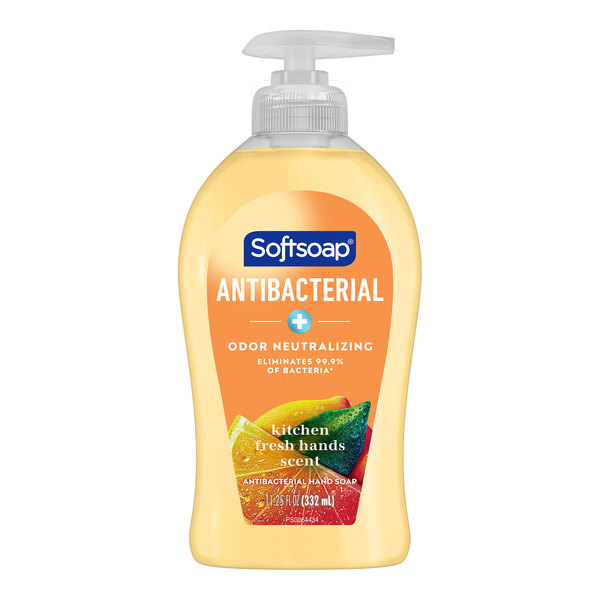 Softsoap CPC45096 11.25 oz. Kitchen Fresh Hands Scent Antibacterial Liquid Hand Soap - 6/Case