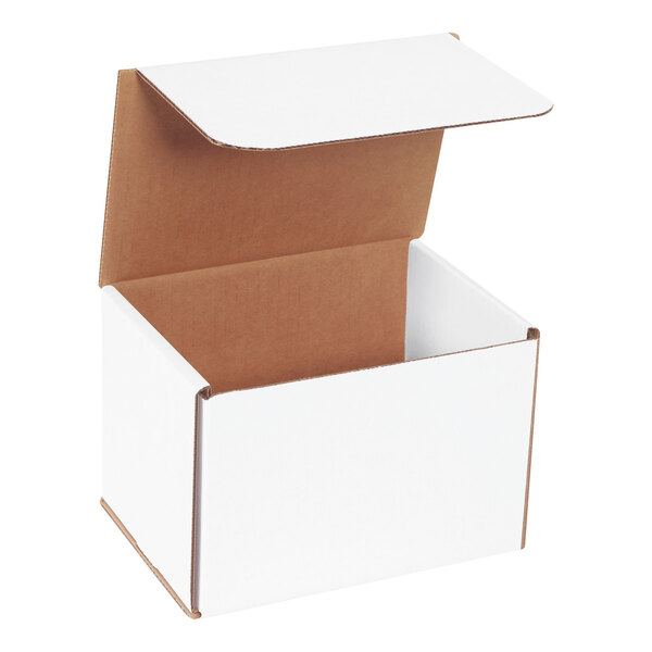 Lavex 7" x 5" x 5" White Tuck Top Corrugated Mailer - 50/Case