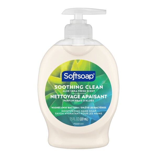 Softsoap CPC45634 7.5 oz. Aloe Vera Fresh Scent Liquid Hand Soap - 6/Case