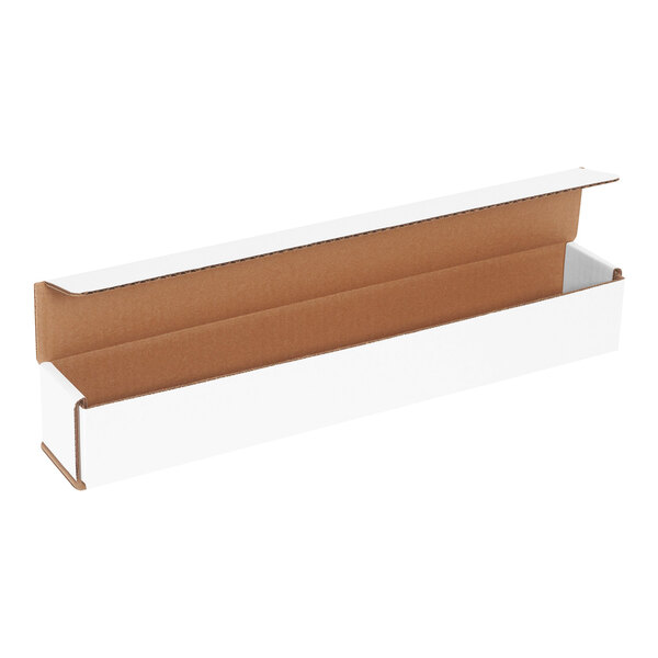 Lavex 15" x 2" x 2" White Tuck Top Corrugated Mailer - 50/Case