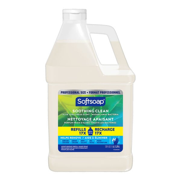Softsoap CPC61036483CT 1 Gallon Aloe Vera Fresh Scent Liquid Hand Soap Refill - 4/Case