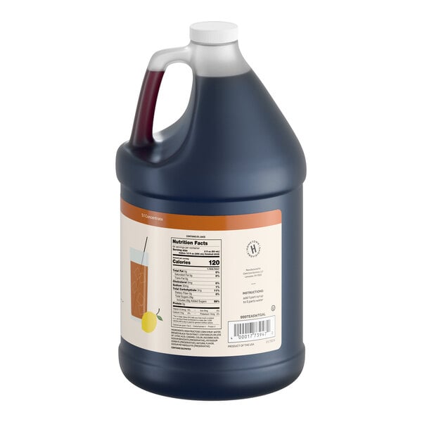 Hometown Provisions 1 Gallon Lemon Sweet Iced Tea 5:1 Concentrate - 4/Case
