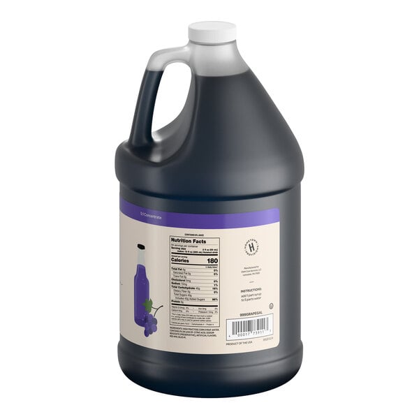 Hometown Provisions Grape Beverage / Soda 5:1 Concentrate 1 Gallon - 4/Case