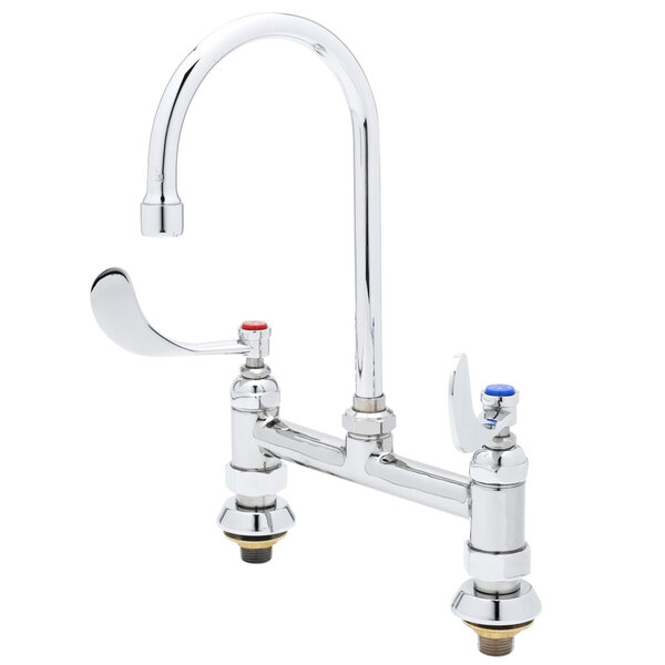 T&S B-0327 Deck Mount Mixing Faucet with 8