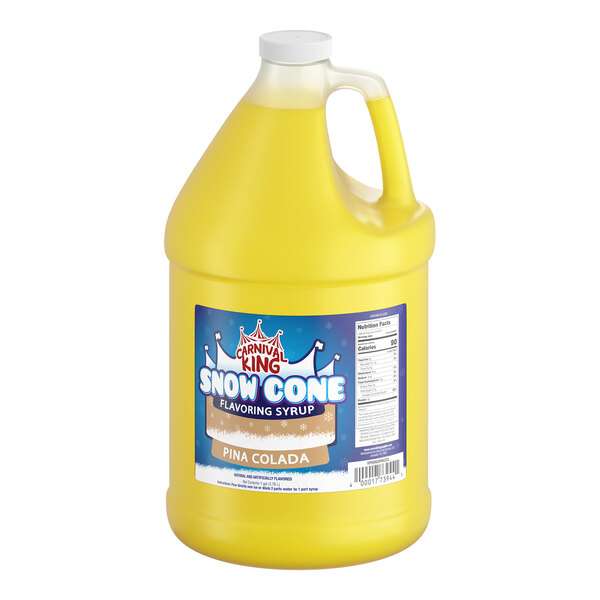 Carnival King Pina Colada Snow Cone Syrup 1 Gallon
