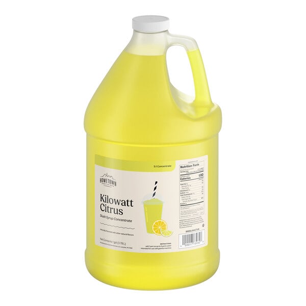 Hometown Provisions Kilowatt Citrus Slushy 5:1 Concentrate 1 Gallon